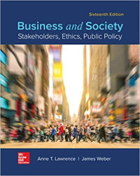 Business and society:stakeholders ethics public policy/ Anne T.Lawrence James Weber