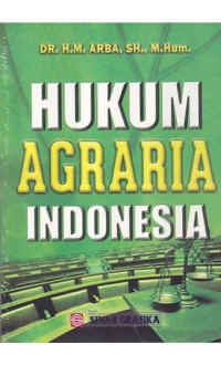 Hukum agraria Indonesia/M.Arba