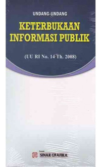 UU keterbukaan informasi publik/Redaksi