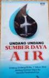 Undang undang sumber daya air/